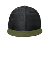 New Era ® Camo Flat Bill Snapback Cap - Army/ Black Camo - OSFA